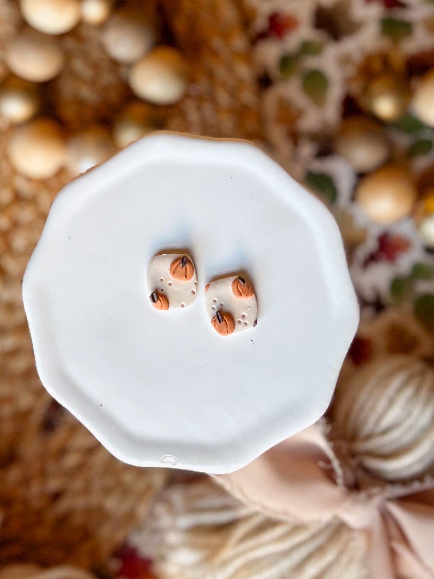 Pumpkin Earrings