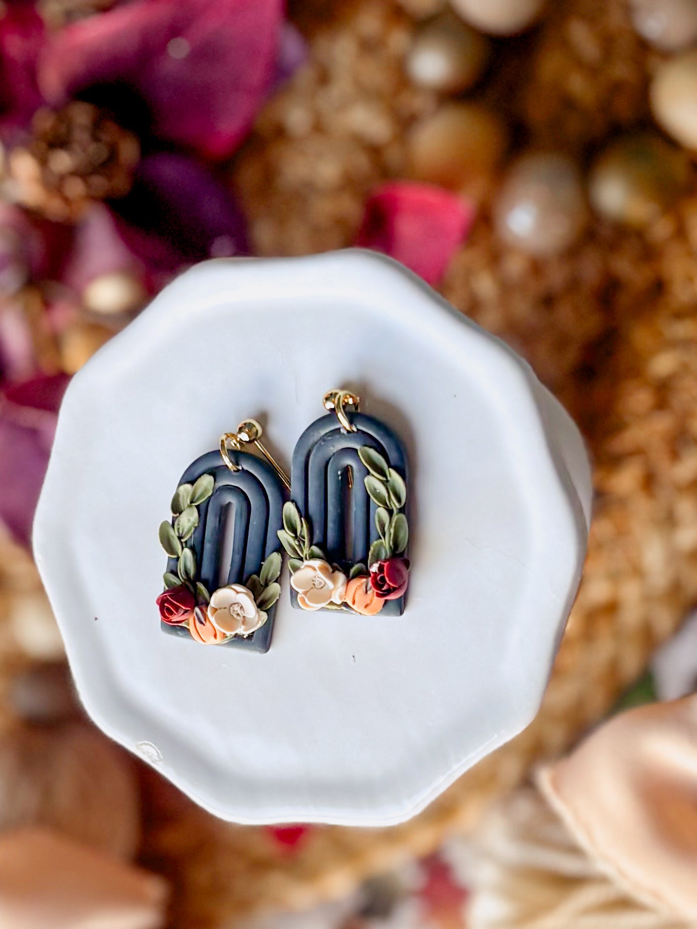 Fall Floral Dangles
