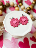 Flower Heart Dangles