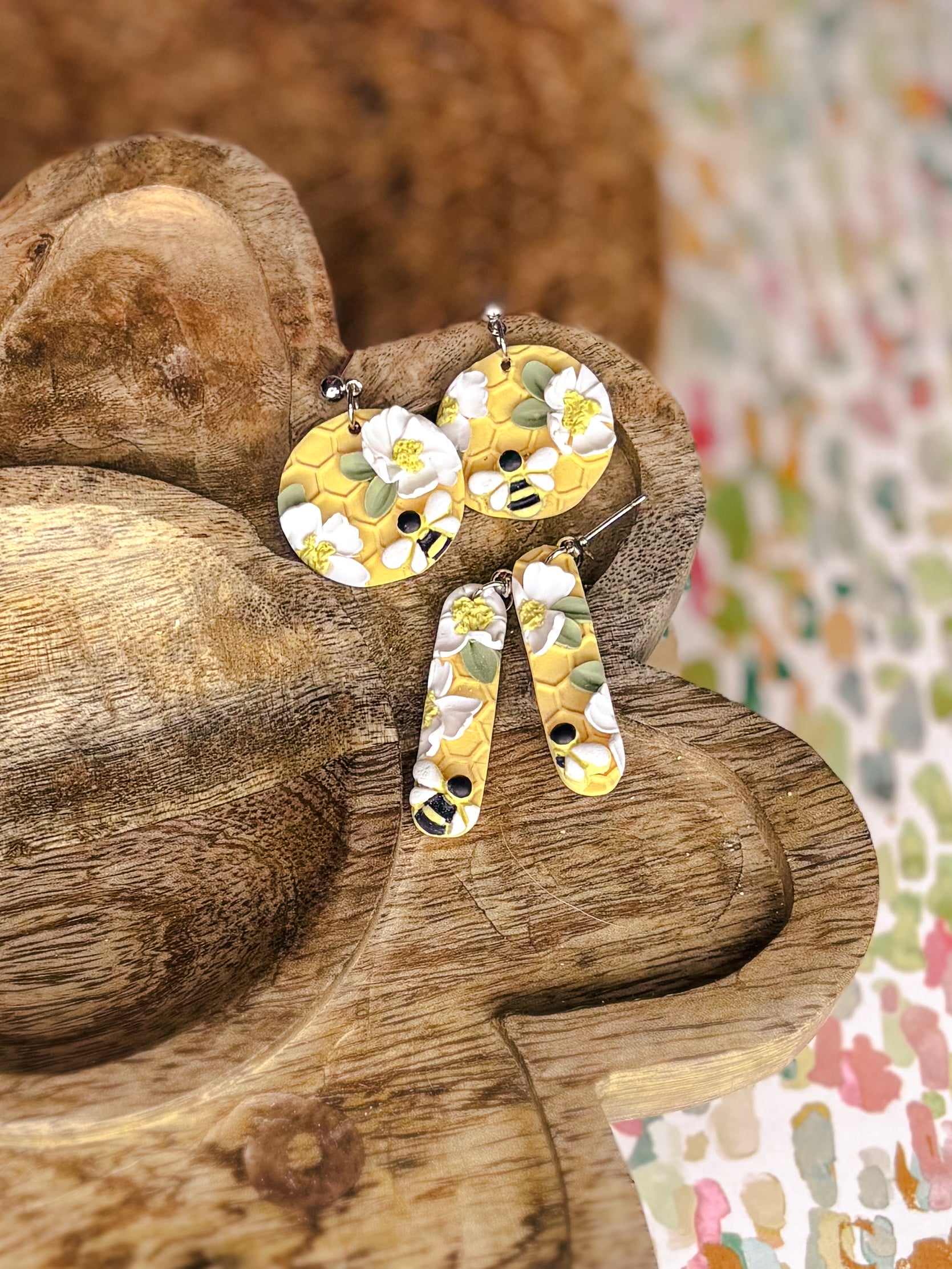 Bees & Blossoms Dangles
