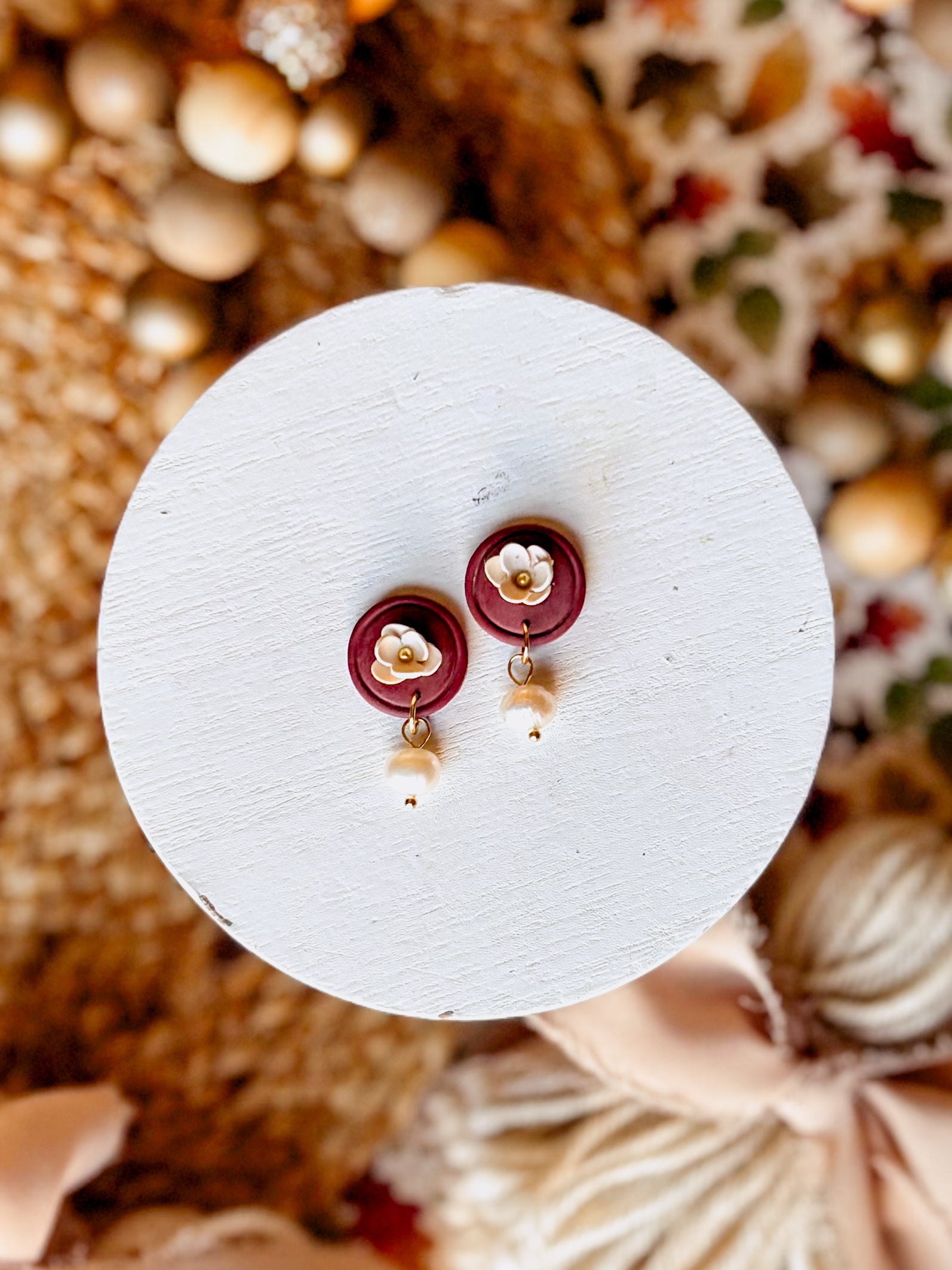 Fall Flower Drop Dangle