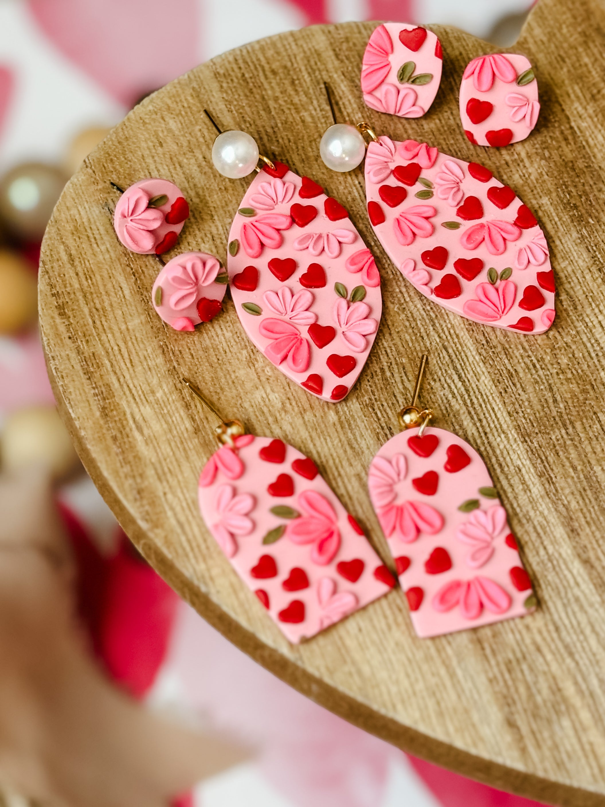 Floral & Hearts Dangles