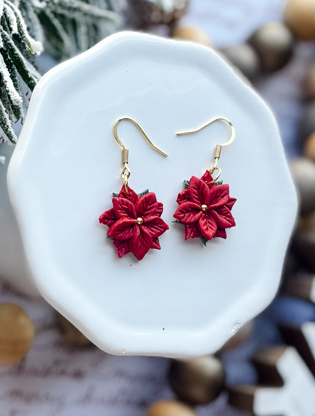 Poinsettia Dangles