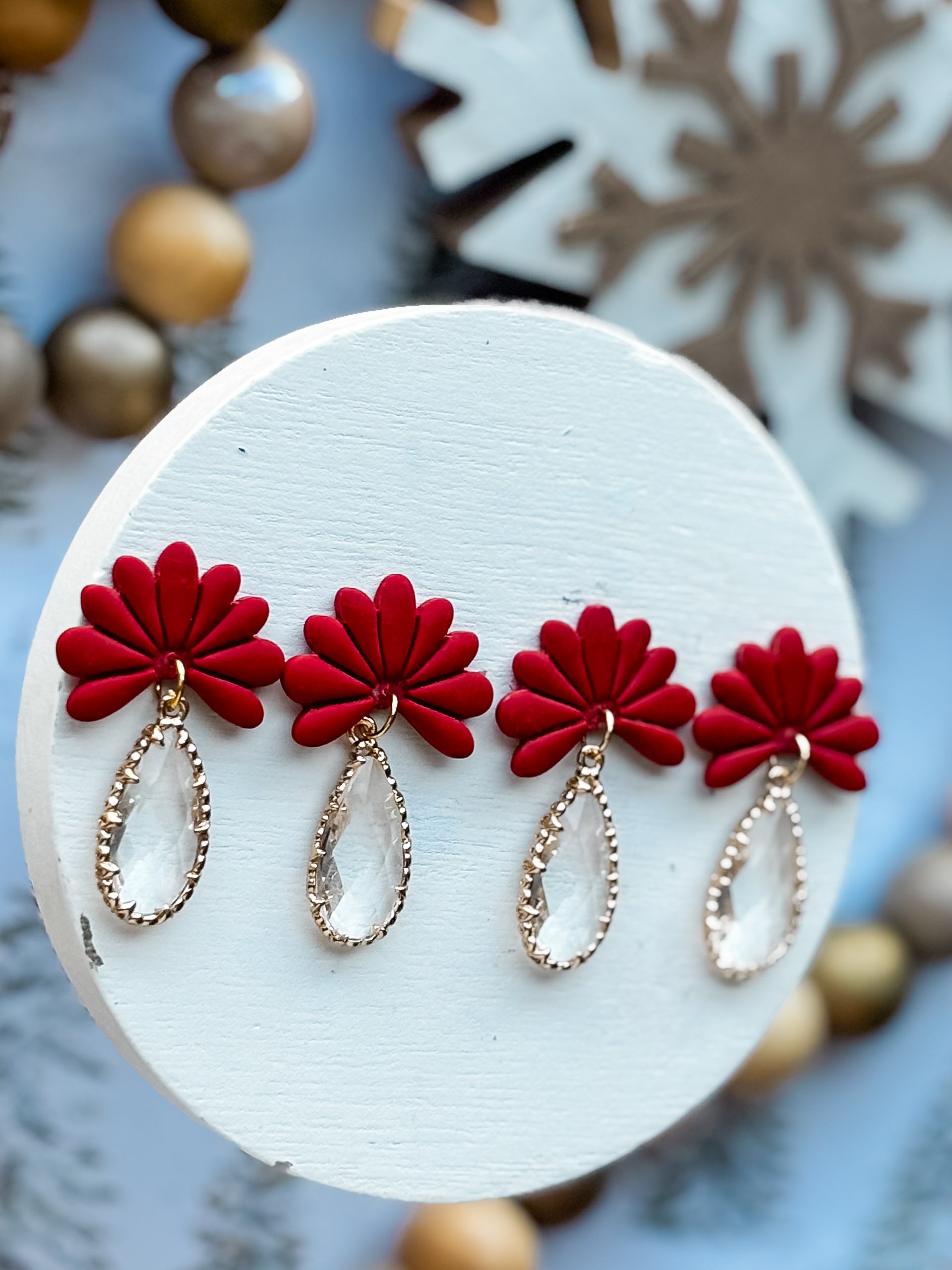 Merry Petal Drop Dangles