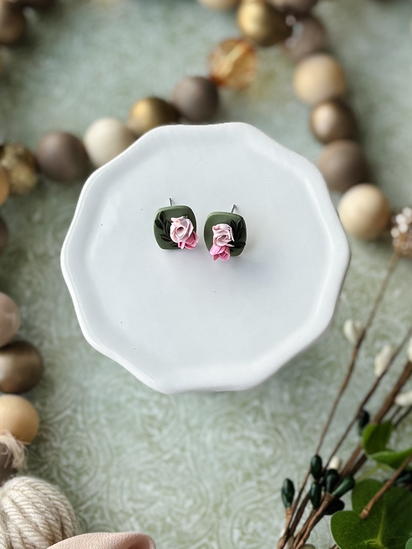 Rose & Vine Earrings