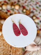 Sunflower Imprint Dangles