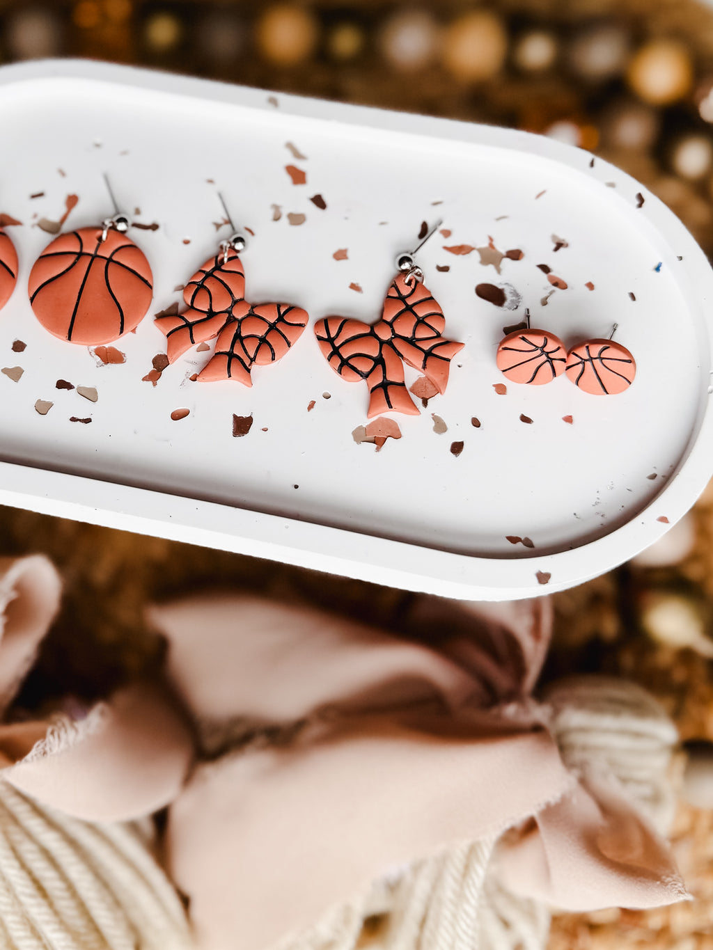 Basketball Earrings