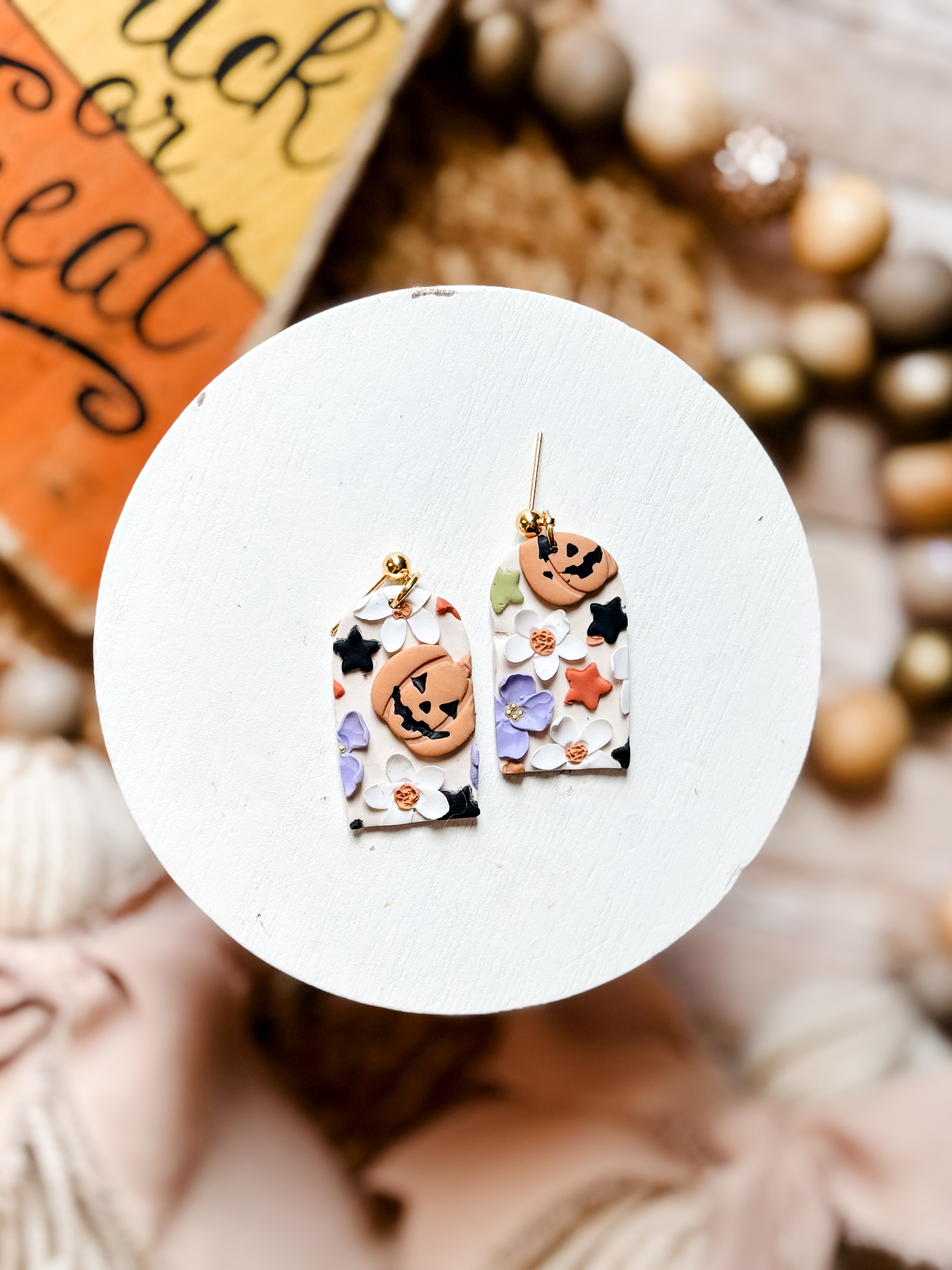 Pumpkin Party Earrings