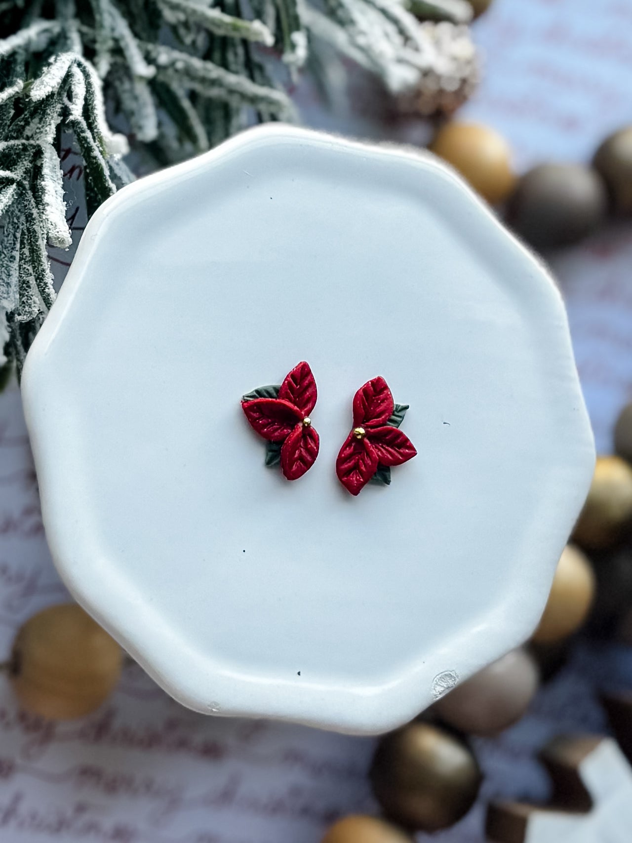 Poinsettia Dangles