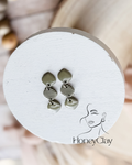 Ribbed Sage Drop Dangles