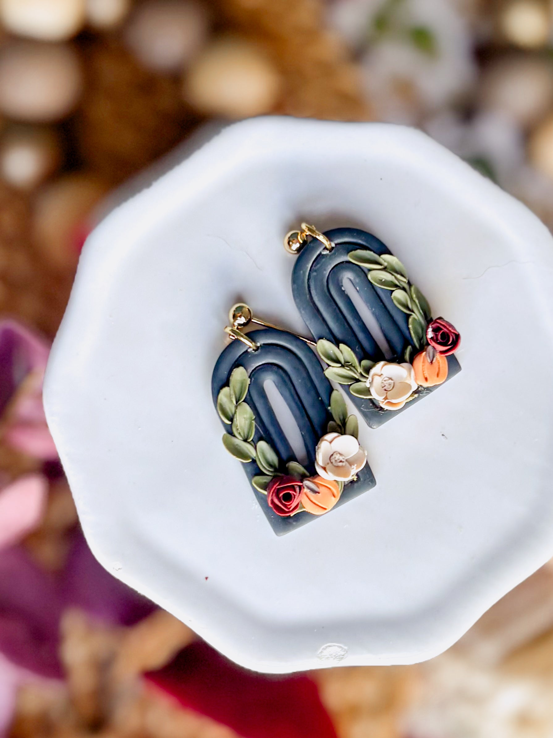 Fall Floral Dangles