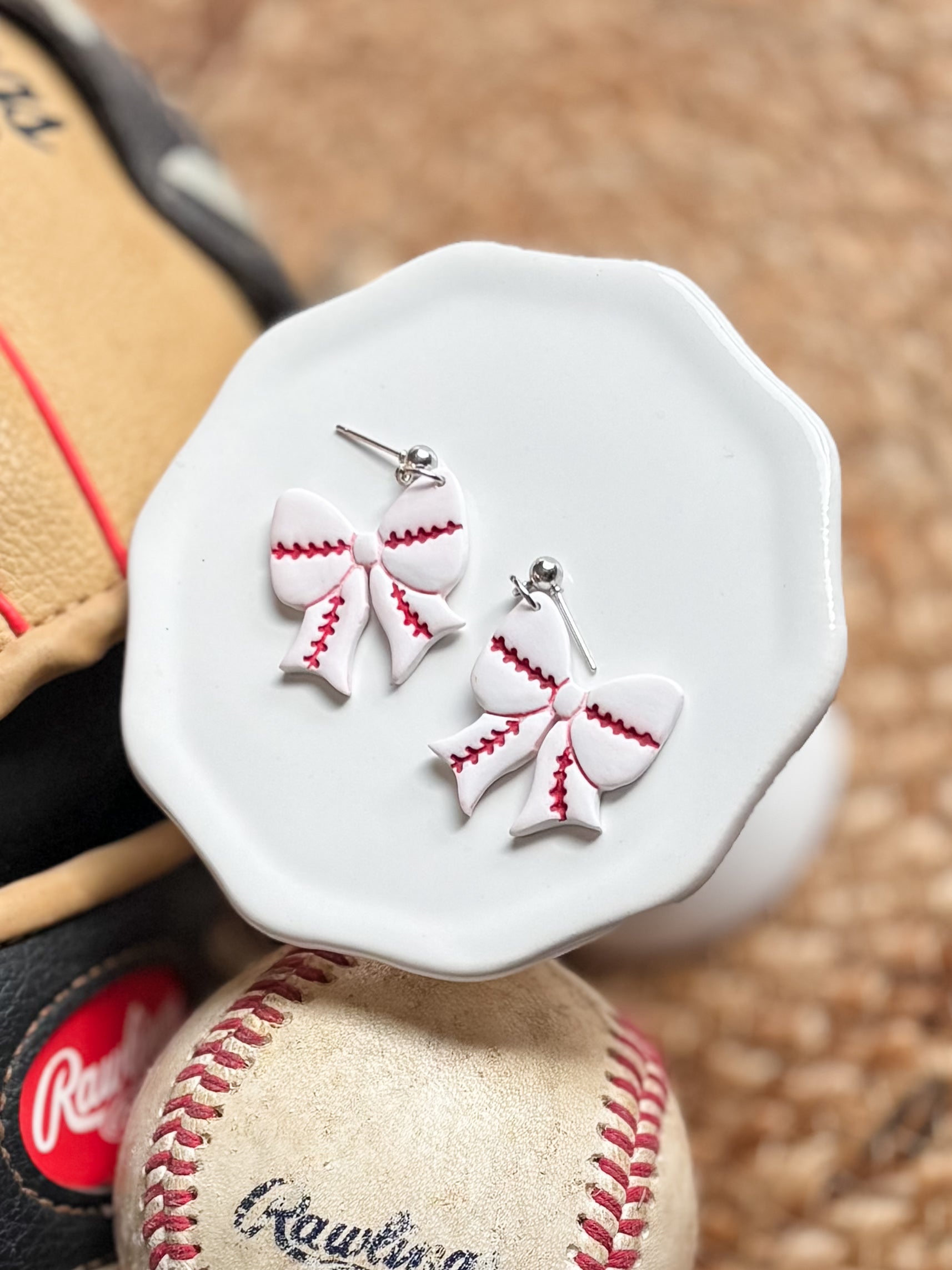 Baseball Earrings