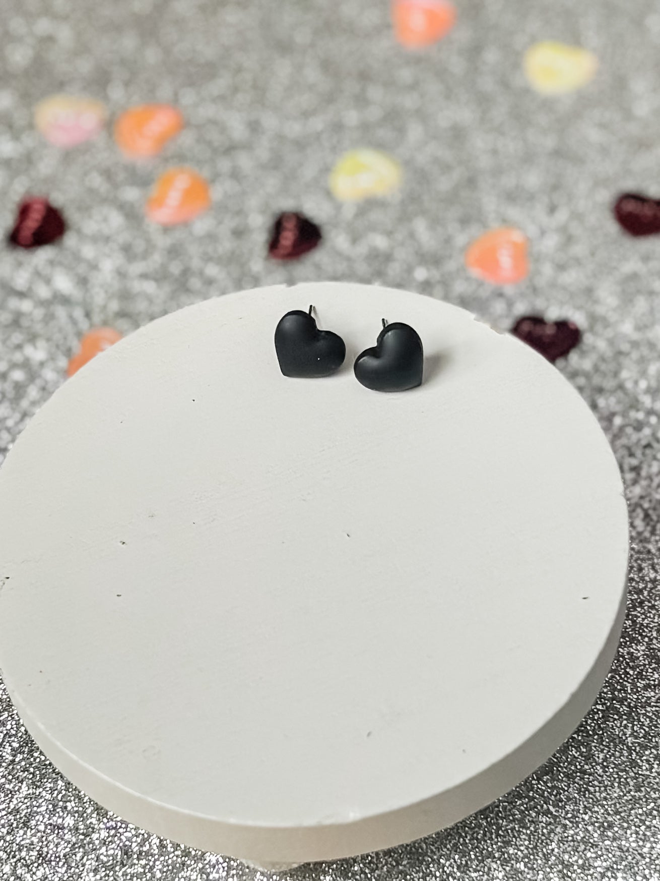 Puffy Heart Studs