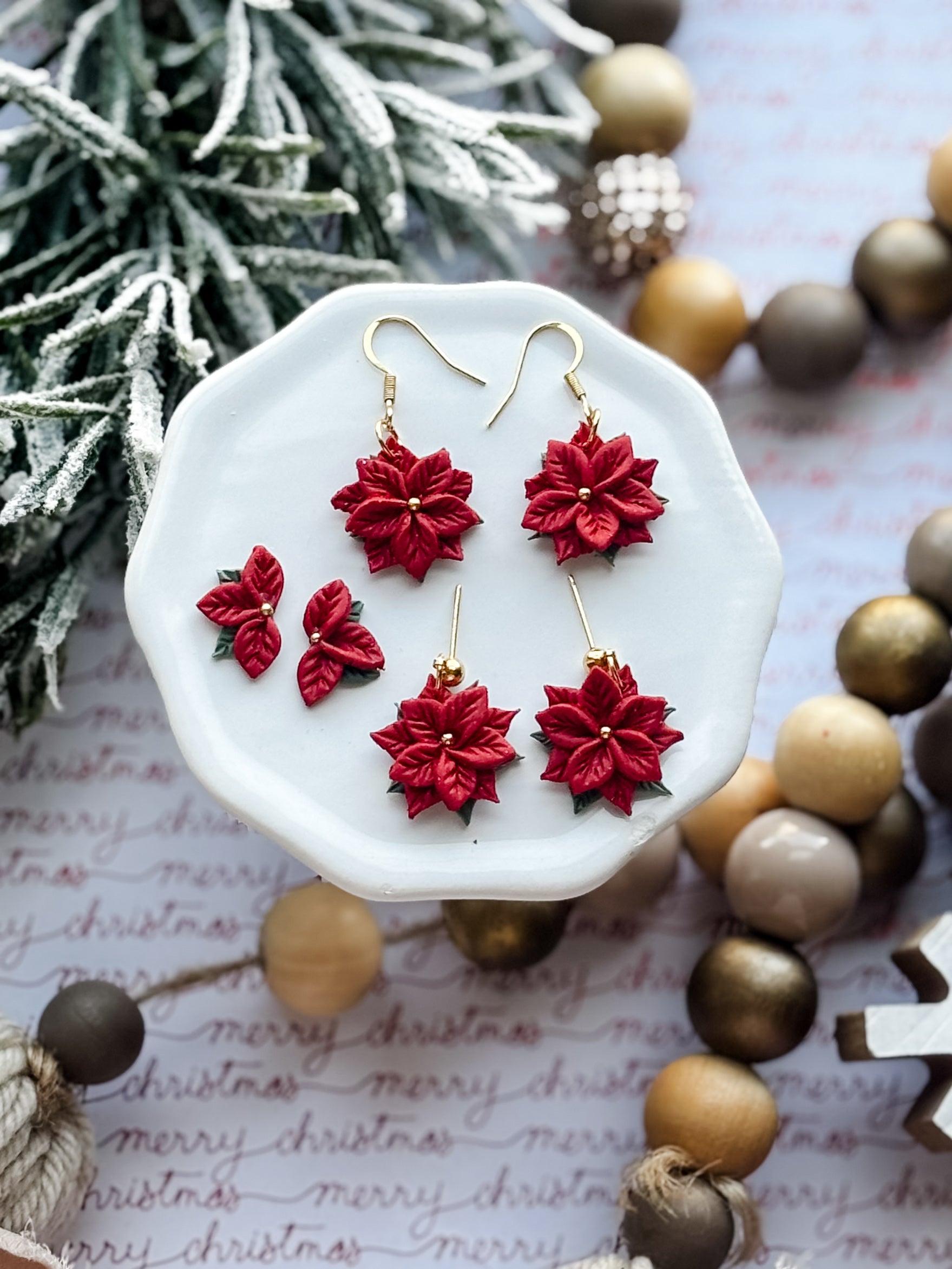 Poinsettia Dangles