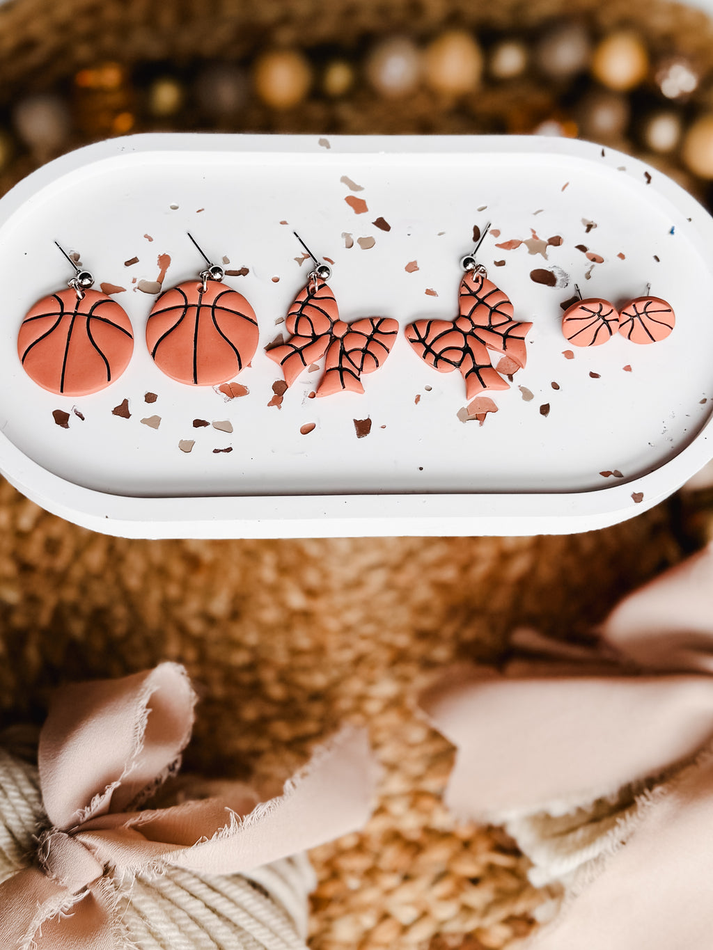 Basketball Earrings