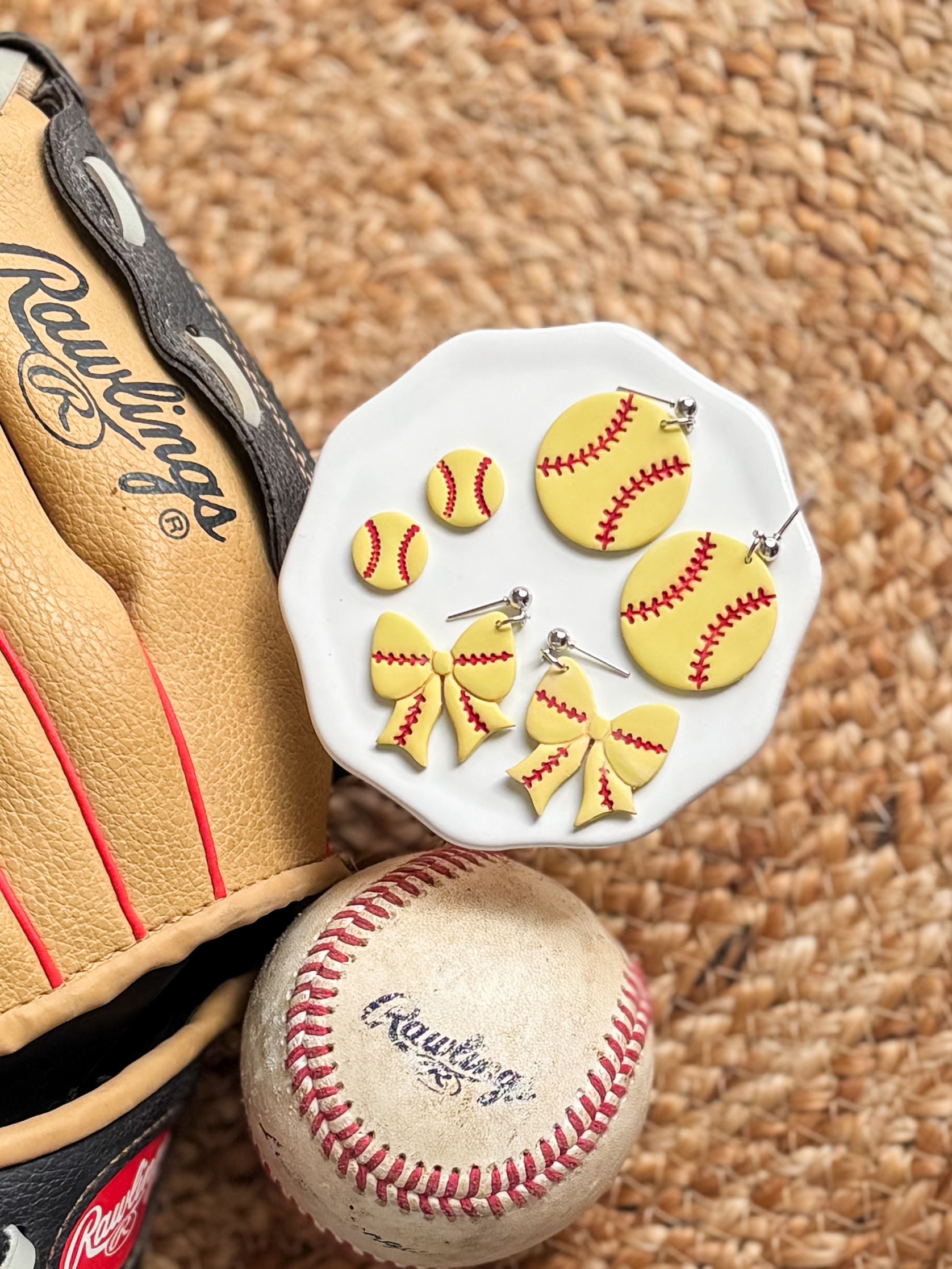 Softball Earrings