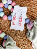 Pink Daisy Earrings