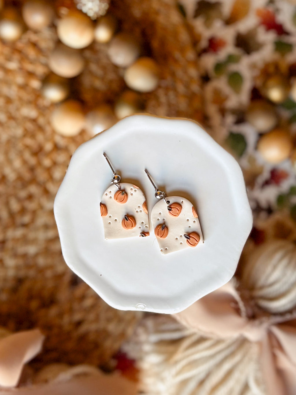 Pumpkin Earrings
