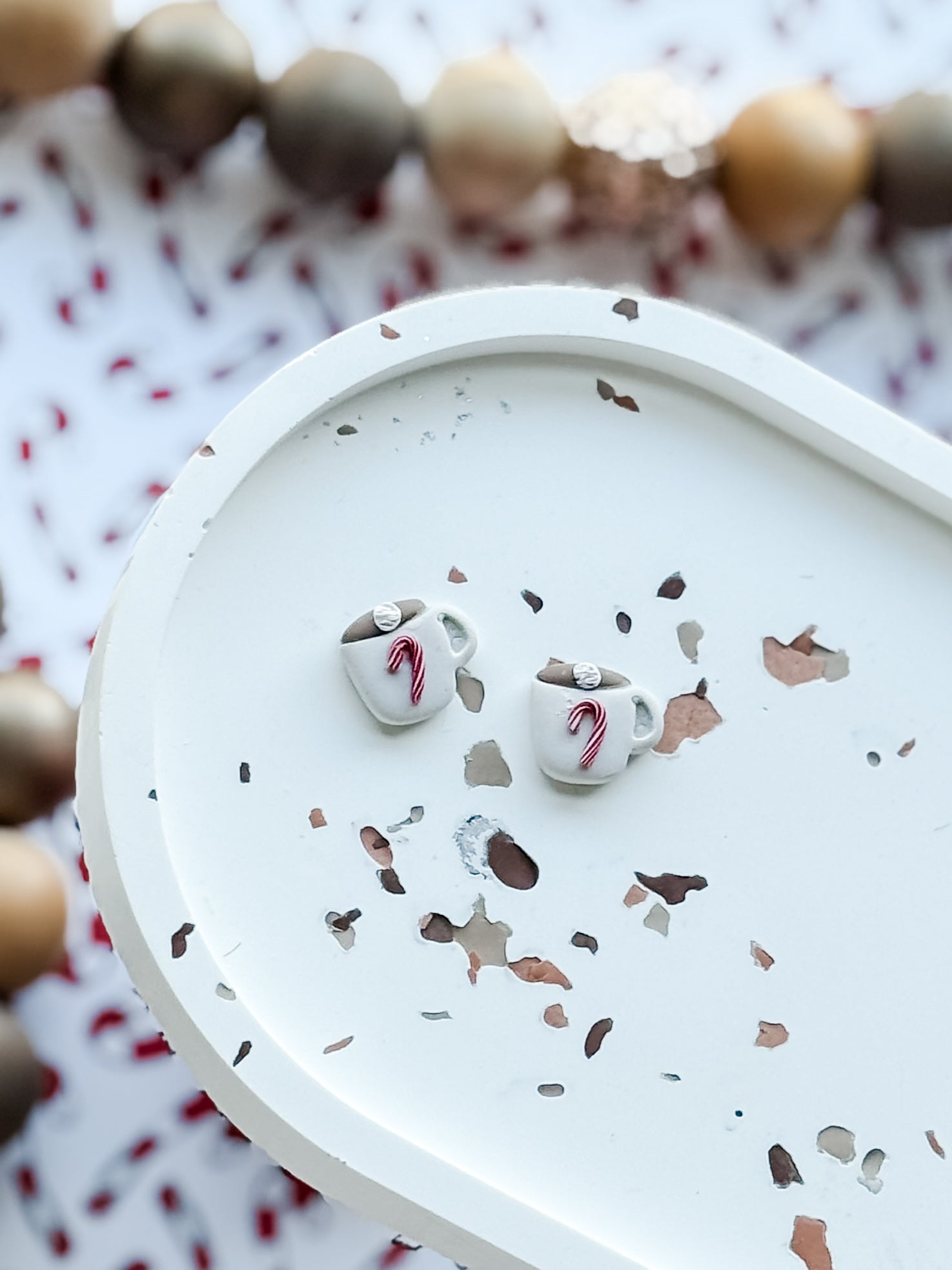 Peppermint Mocha Studs