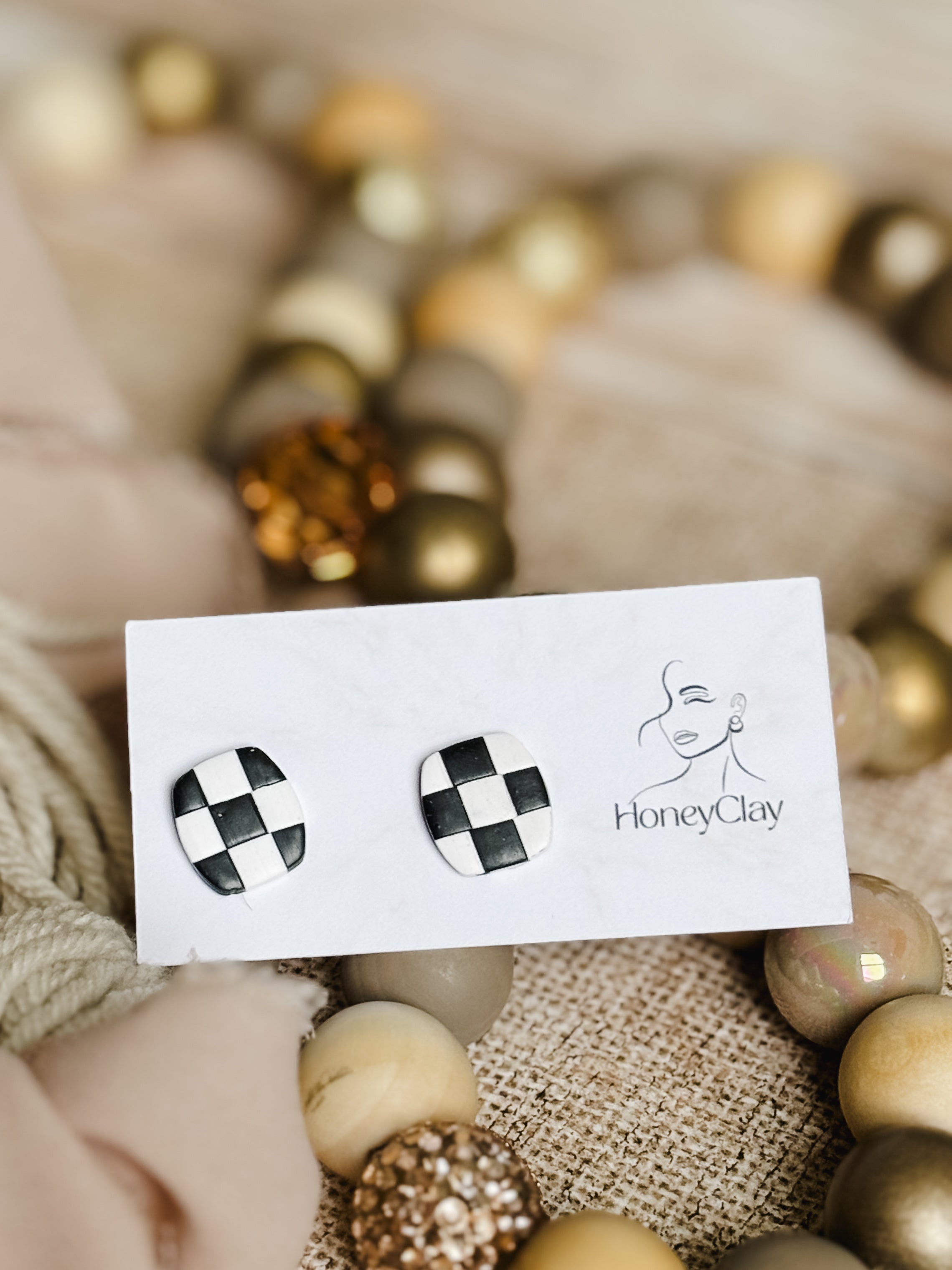 Checkered Studs