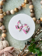 Large Daisy Print Dangles