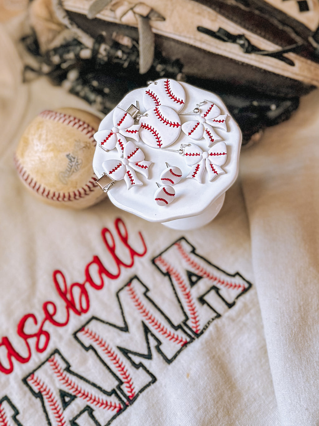 Baseball Earrings