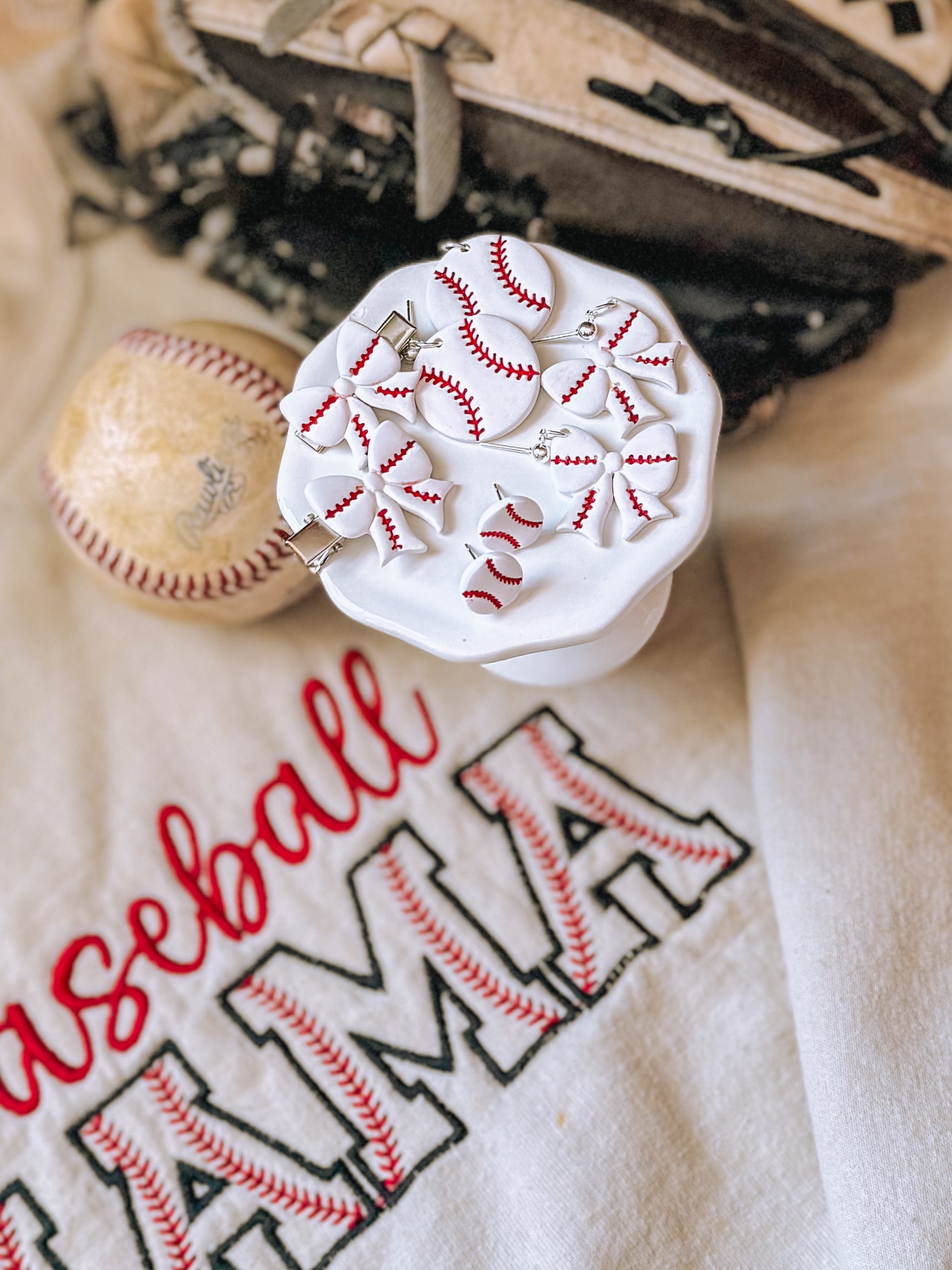 Baseball Earrings